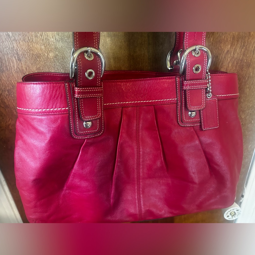 COACH SoHo Red Shoulder Bag - NEVER USED